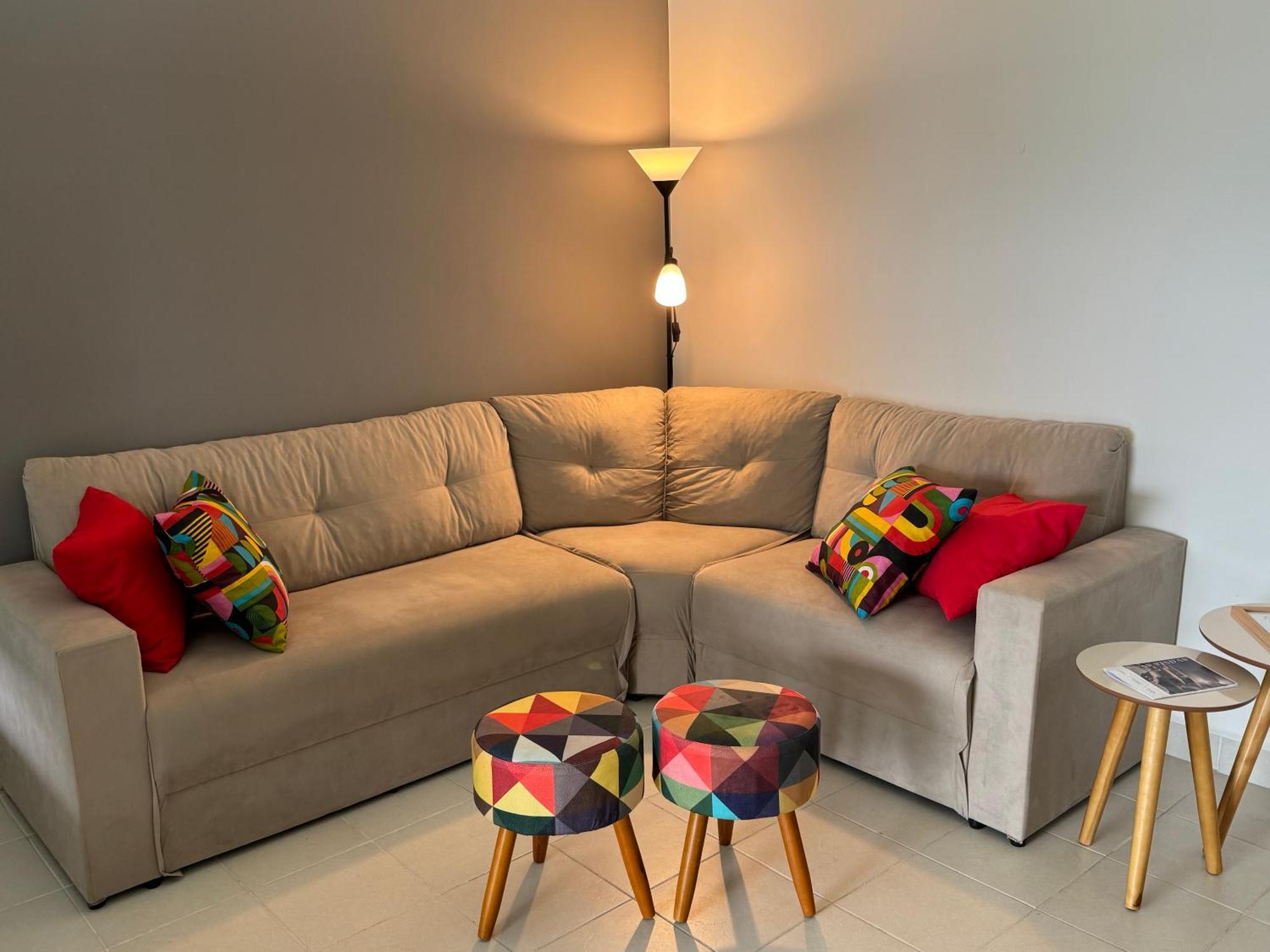 גוארויה Apartamento Vista Para O Mar E Pe Na Areia מראה חיצוני תמונה